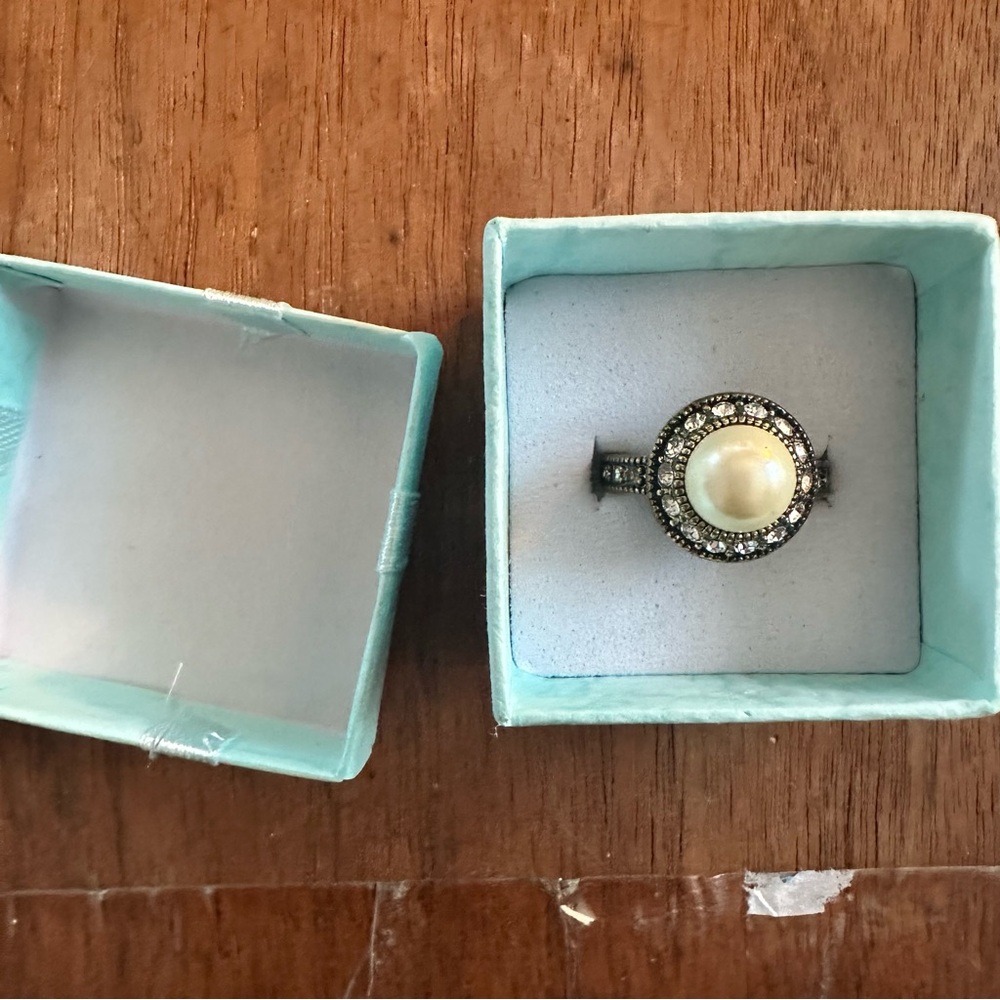 Sz 5 Heidi Daus Pearl Cz Ring Beauty